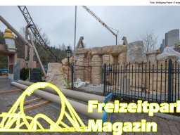 Aufbau des Themenbereichs „Sonnenbucht“ in FANTASIA (Dezember 2024)